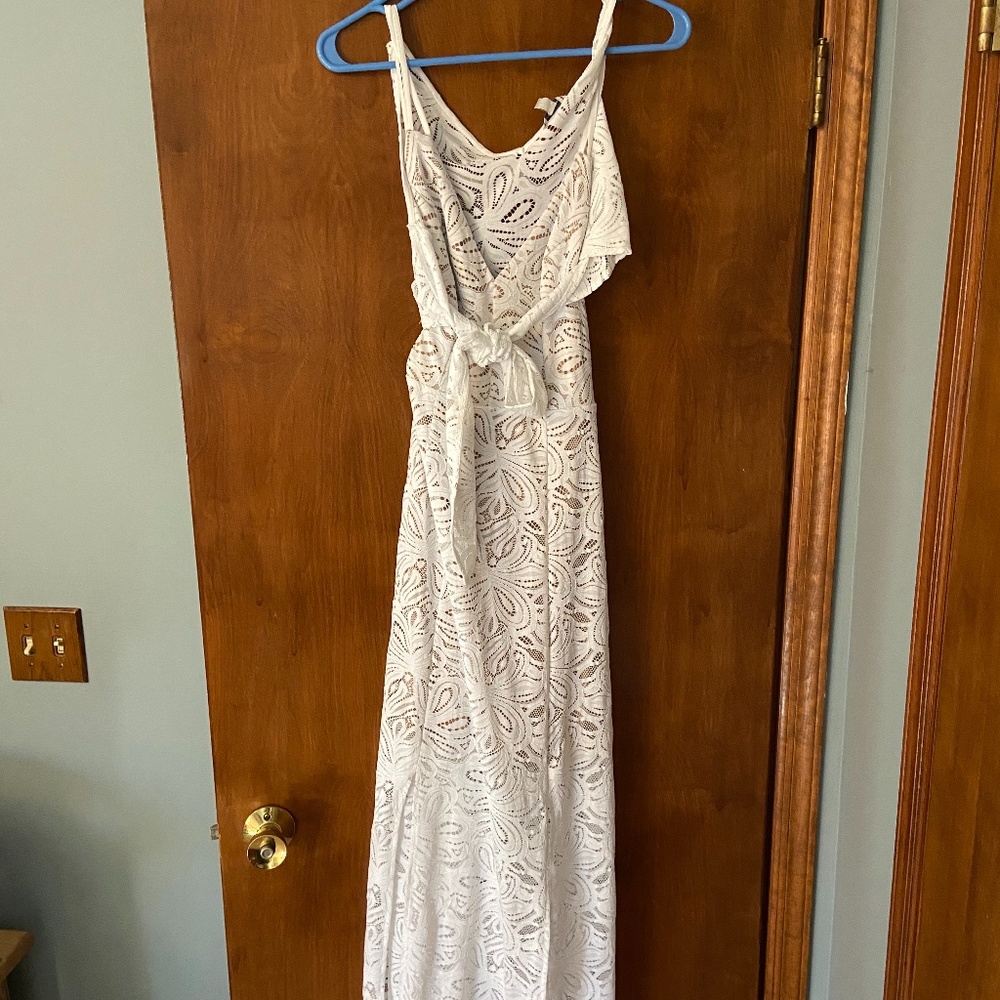 Guess white lace dress